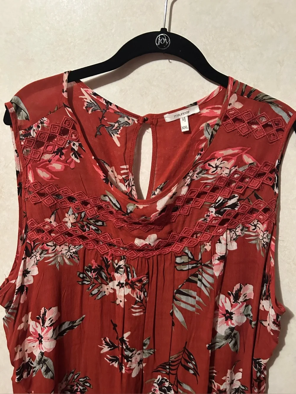 Maurice’s XXL Sleeveless high low blouse maroon - Picture 2 of 8